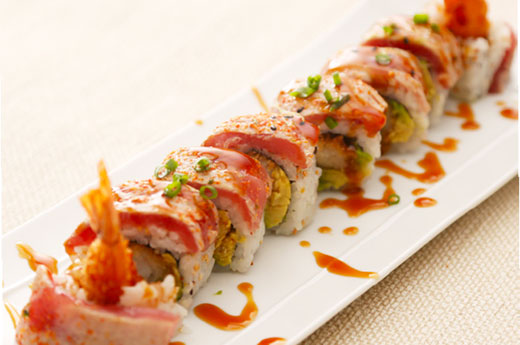 R6 Thon mi-cuit roll