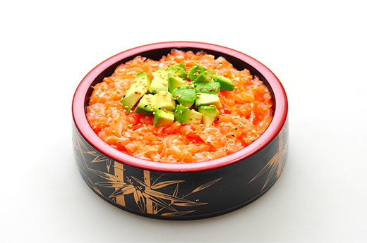 Menu Chirashi D (saumon, avocat)